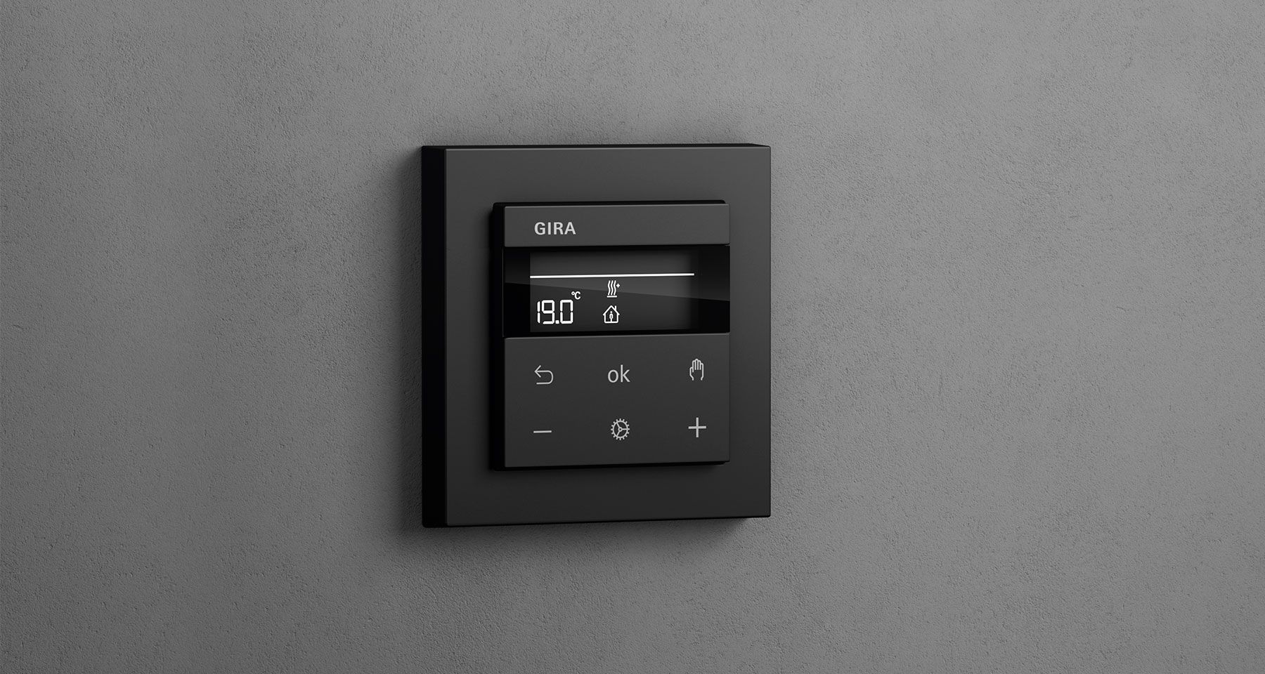 Smart heating control with the Gira System 3000 room temperature controller 
