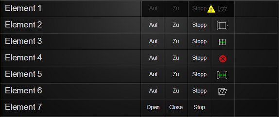 Fig. 3: View - Button 1 (“window” and “slider element” behaviour)